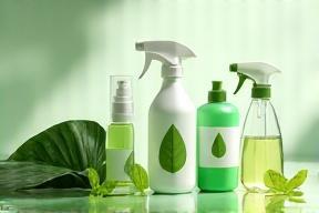 Eco-friendly products and green leaf